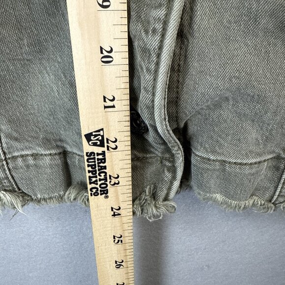 Free People Harley Military Jean Jacket Womens Size XS Army Olive Green Stretch‎ - Picture 4 of 11